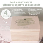 Personalisierte Erinnerungsbox zur Hochzeit Aquarell "Pinselstrich"