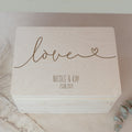 Personalisierte Erinnerungsbox zur Hochzeit "Love"