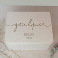 Personalisierte Erinnerungsbox zur Hochzeit "You & me"