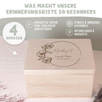Personalisierte Erinnerungsbox zur Hochzeit "Blumenkreis"