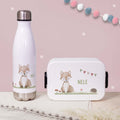 Personalisiertes Set Trinkflasche & Mepal Lunchbox "Fuchs"