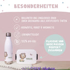 Personalisiertes Set Trinkflasche & Mepal Lunchbox "Löwe"