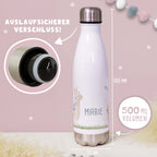 Personalisiertes Set Trinkflasche & Mepal Lunchbox "Alpaka"