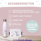 Personalisiertes Set Trinkflasche & Mepal Lunchbox "Dino"