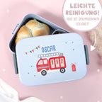 Personalisiertes Set Trinkflasche & Mepal Lunchbox "Feuerwehr"