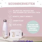 Personalisiertes Set Trinkflasche & Mepal Lunchbox "Hase"
