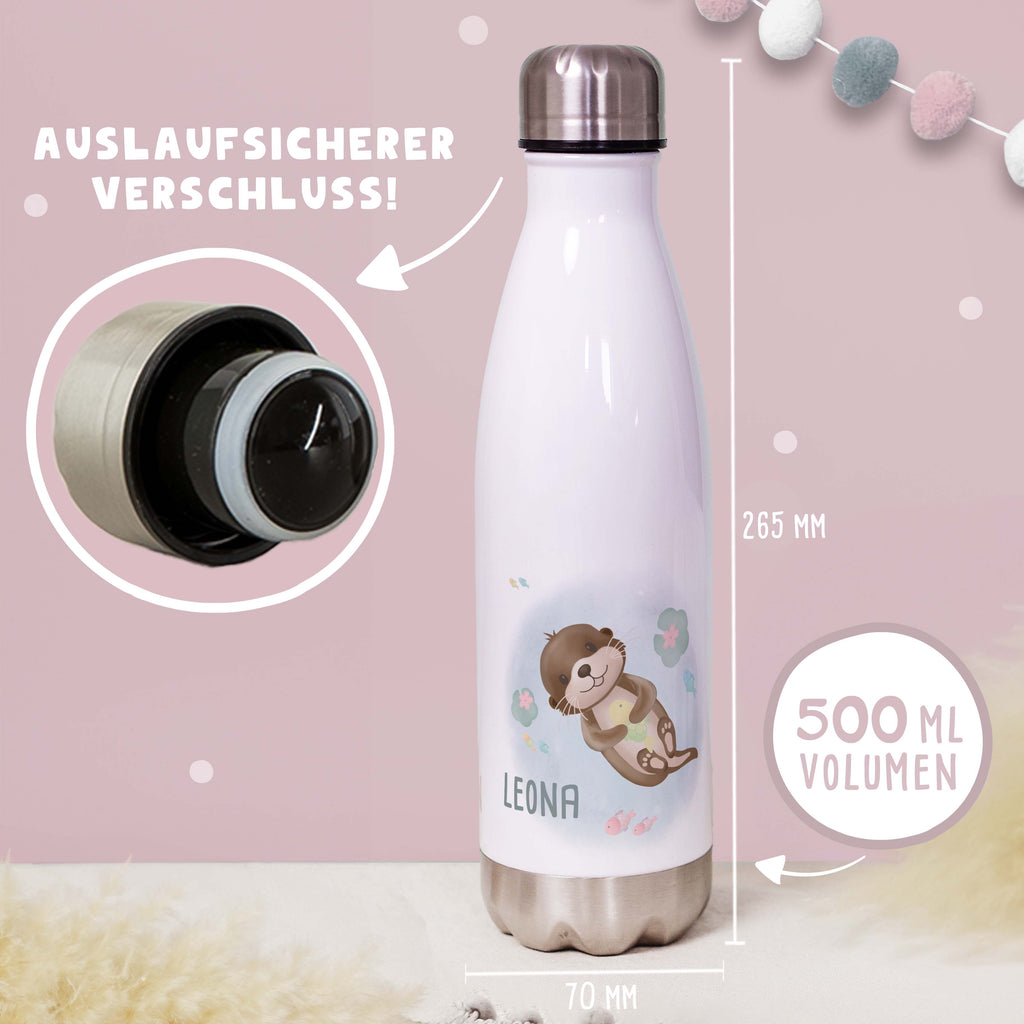 Personalisiertes Set Trinkflasche & Mepal Lunchbox "Otter"