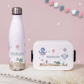 Personalisiertes Set Trinkflasche & Mepal Lunchbox "Unterwasserwelt"