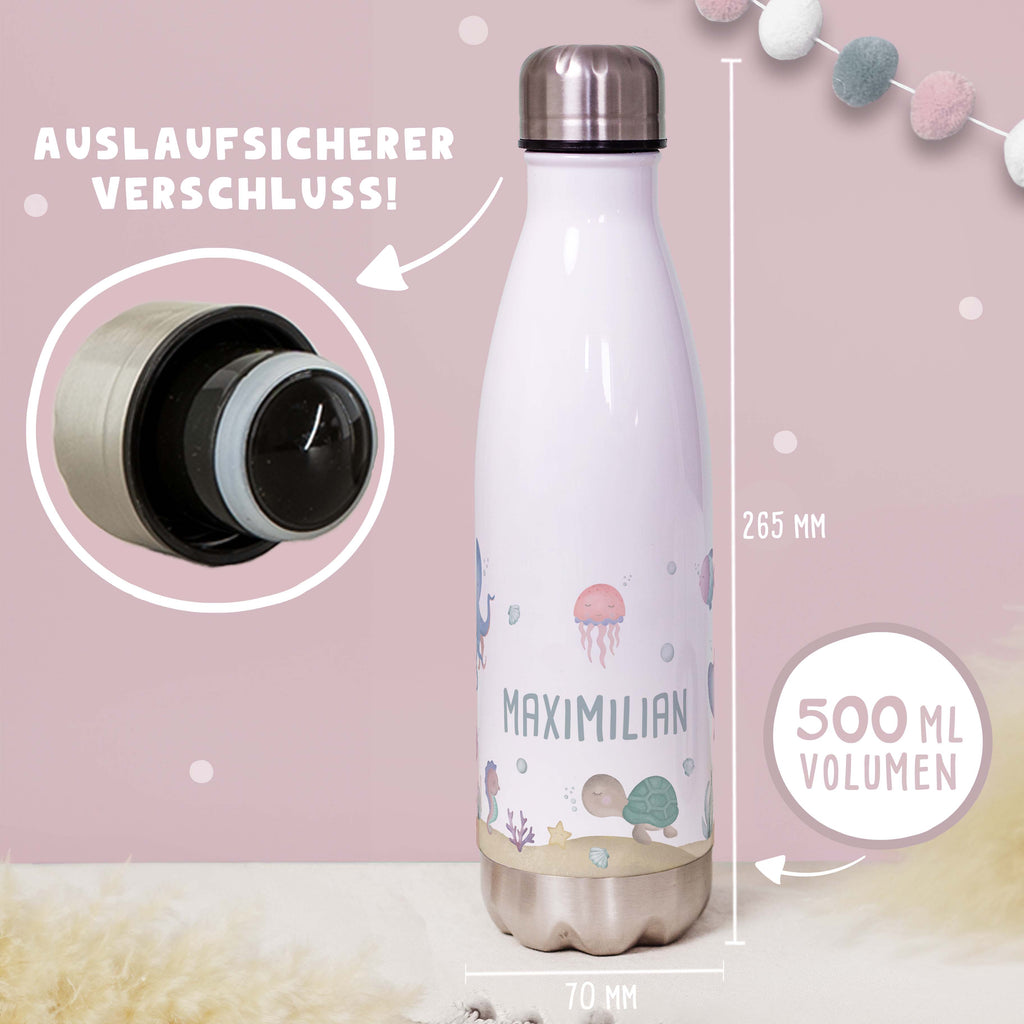 Personalisiertes Set Trinkflasche & Mepal Lunchbox "Unterwasserwelt"