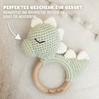 Personalisierte Babyrassel "Dino"