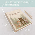 Personalisierte Kunstwerke-Mappe "Waldmotiv"