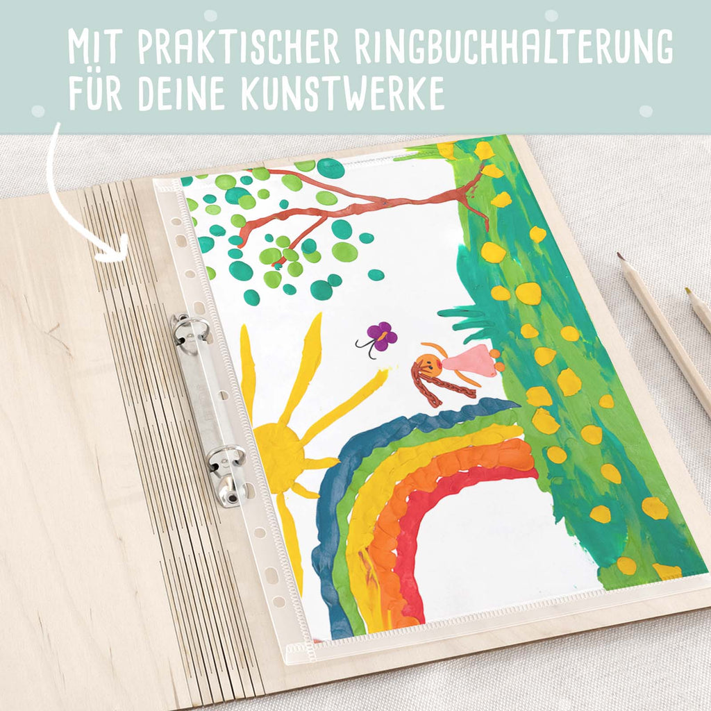 Personalisierte Kunstwerke-Mappe "Waldmotiv"
