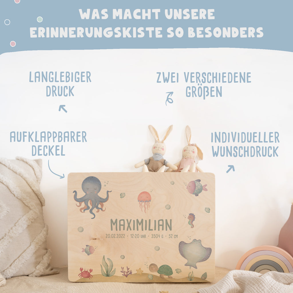 Erinnerungsbox "Unterwasserwelt" Aquarell