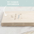 Personalisierte Kunstwerke-Mappe Gravur mit 3D-Name "Rakete"