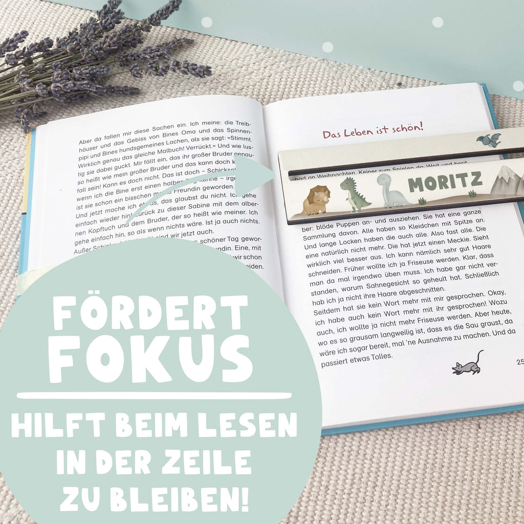 Personalisierte Lesehilfe "Dinowelt"