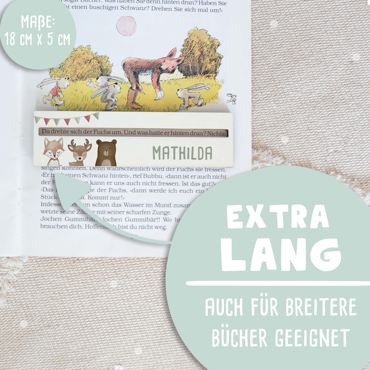 Personalisierte Lesehilfe "Waldtiere"