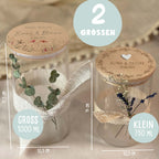 Personalisiertes Vorratsglas "Eukalyptus-Grafik" Hochzeitsgeschenk