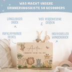 Erinnerungsbox "Safari-Motiv" Aquarell