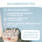 Aquarell-Adventskiste für Paare "Herz", Pärchen-Adventskalender zum Befüllen