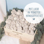 Adventskiste "Hase", Adventskalender zum Befüllen