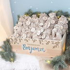 Adventskiste "Zweige mit 3D-Name", Adventskalender zum Befüllen