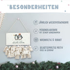 Aquarell Adventskalender für Geschwister "Pinguine"