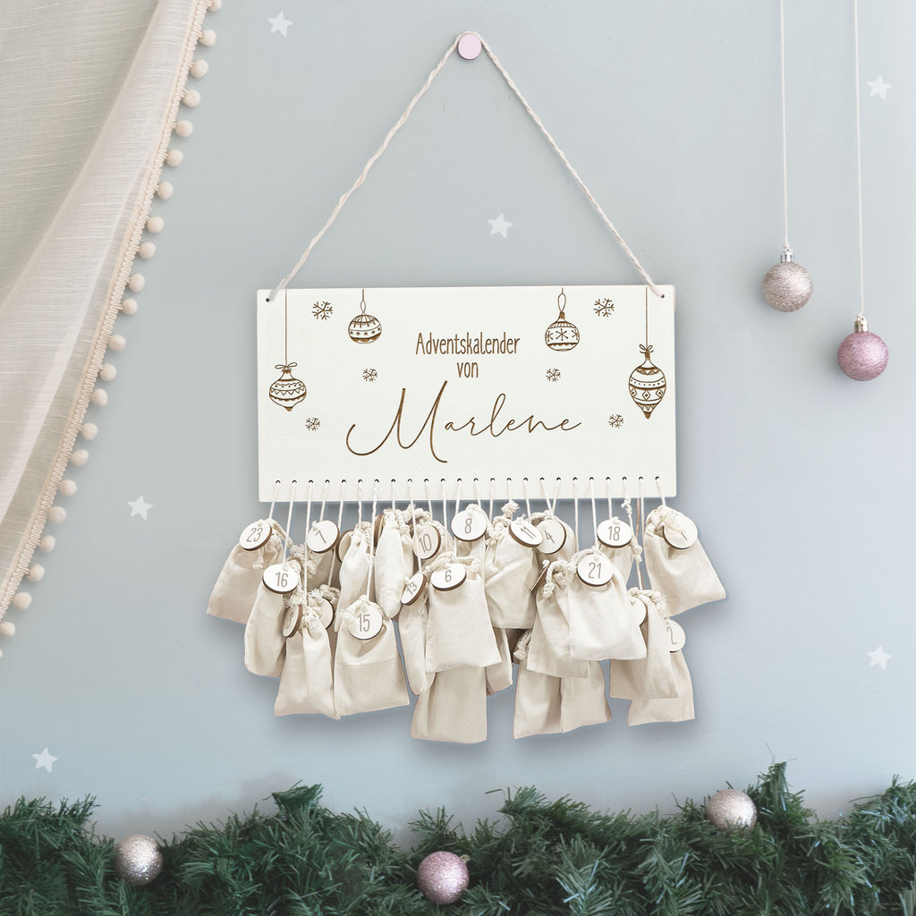 Beleuchteter Adventskalender "Weihnachtskugel"