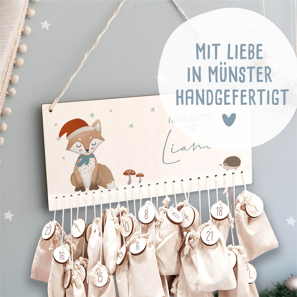 Aquarell Adventskalender "Fuchs" für Kinder