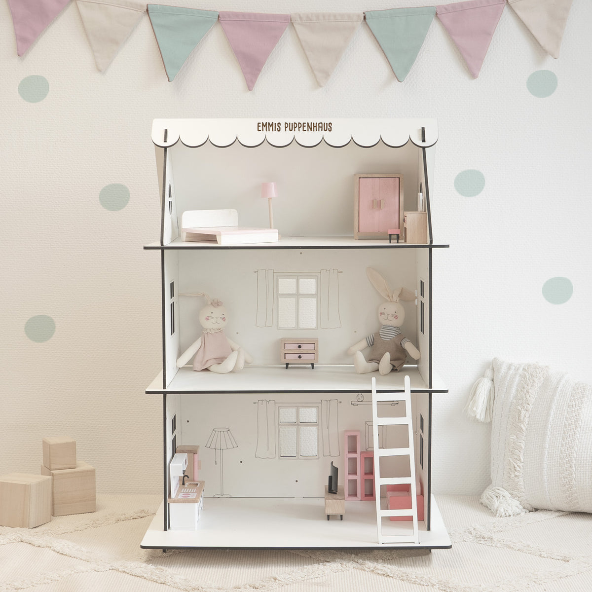 Personalisiertes Puppenhaus für Kinder
