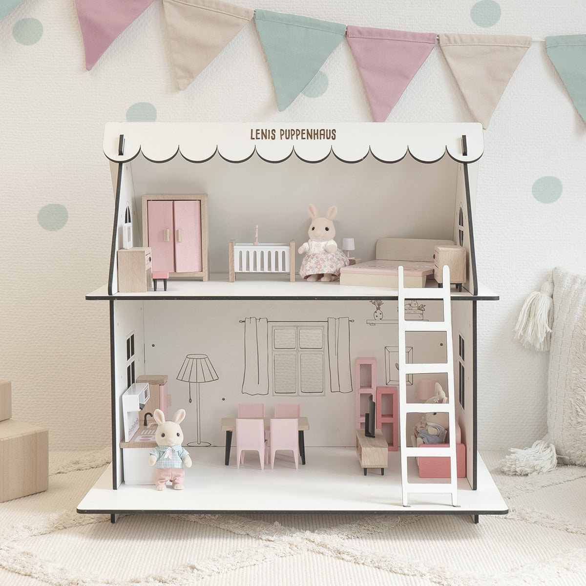 Personalisiertes Puppenhaus für Kinder
