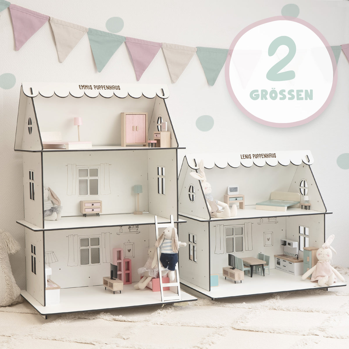 Personalisiertes Puppenhaus für Kinder