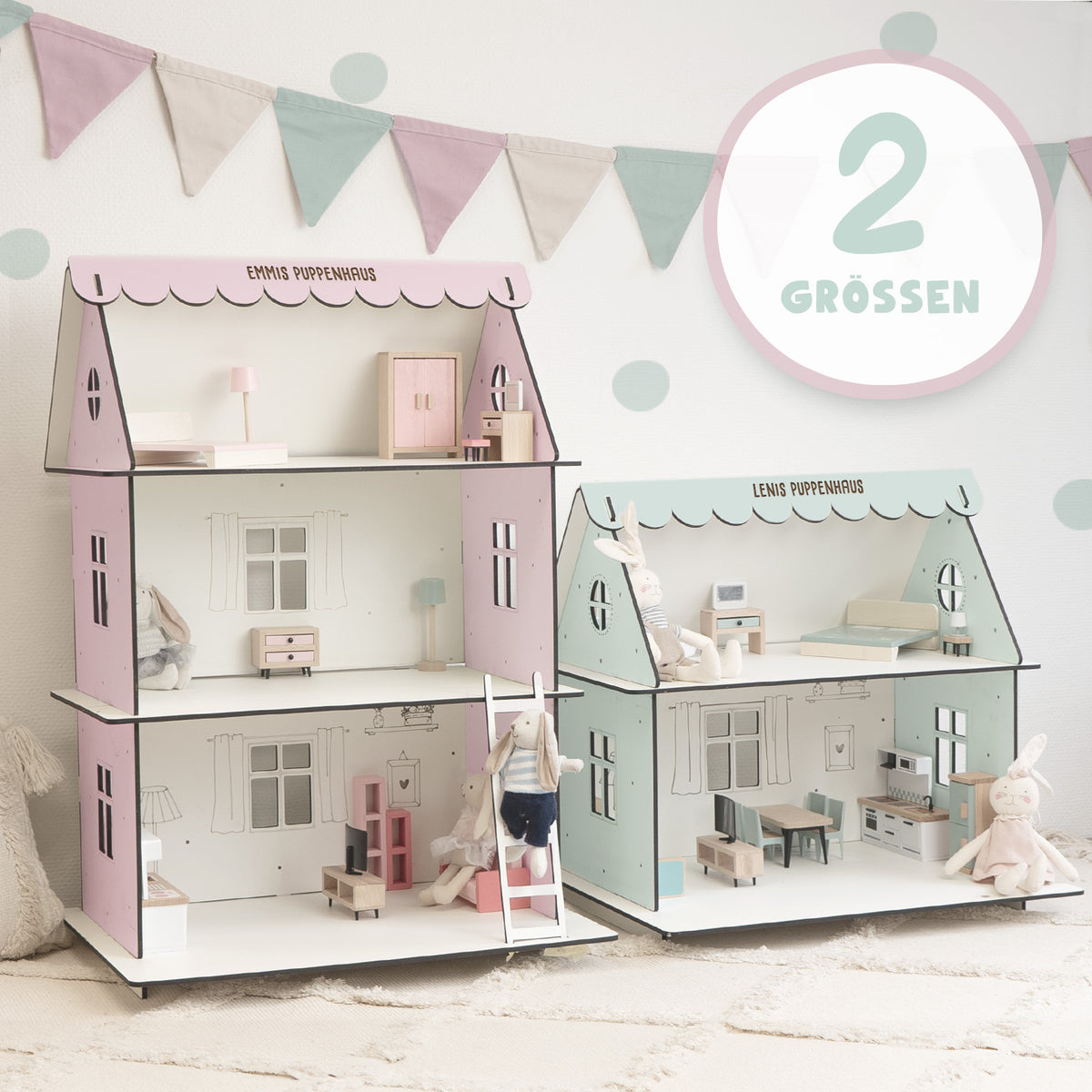 Personalisiertes Puppenhaus für Kinder