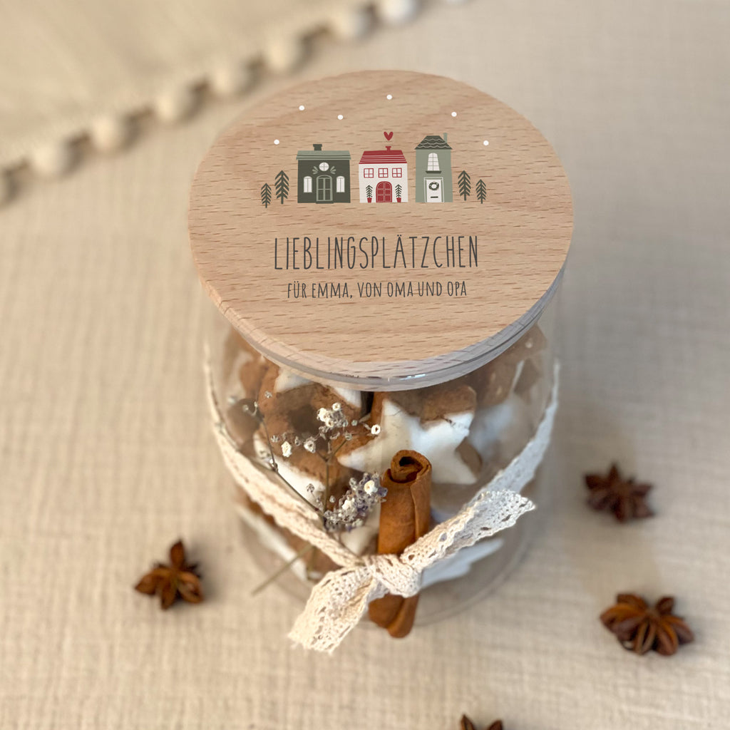 Personalisiertes Vorratsglas Aquarell "Lieblingsplätzchen"
