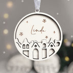 Personalisierte Weihnachtsbaumkugel 3D "Stadt"
