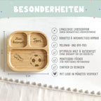 Personalisierter Babyteller "Fußball"