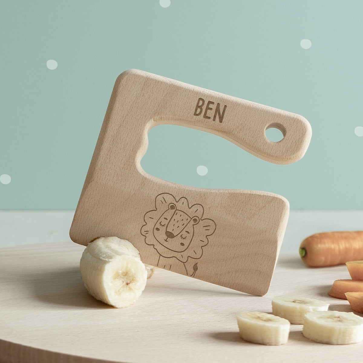 Personalisiertes Montessori-Kindermesser "Tier"