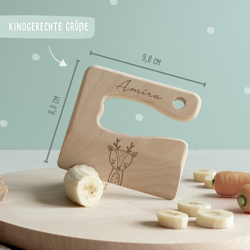 Personalisiertes Montessori-Kindermesser "Tierwelt"