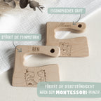 Personalisiertes Montessori-Kindermesser "Tierwelt"