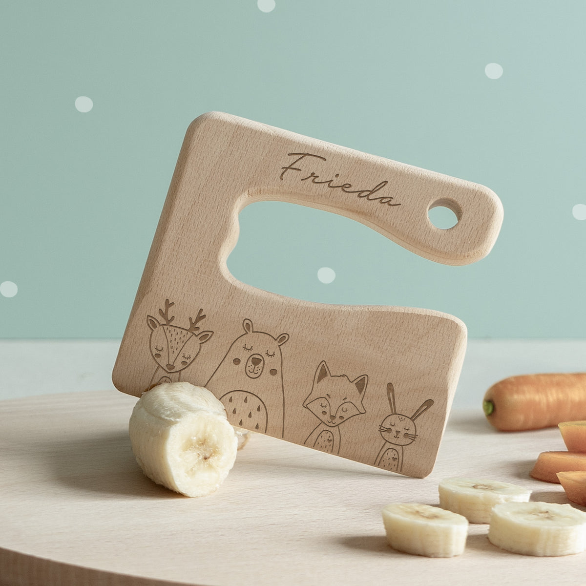 Personalisiertes Montessori-Kindermesser "Tierwelt"