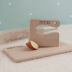 Personalisiertes Set aus Frühstücksbrettchen & Montessori-Kindermesser "Clean"