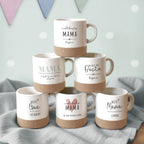 Personalisierte Tasse mit Korkboden und Deckel "Muttertag"