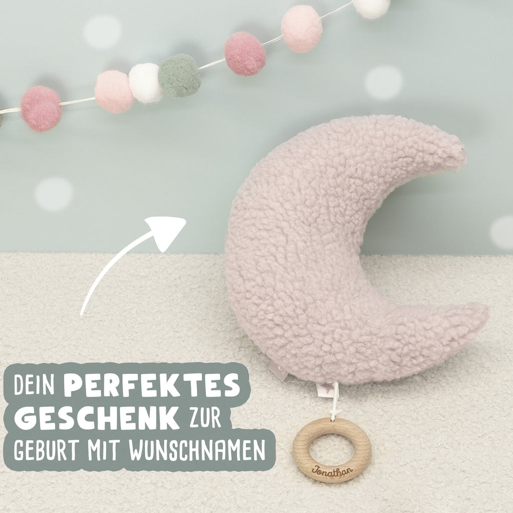 Jollein Spieluhr „Plüschmond“ personalisierbar