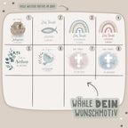 Vorratsglas zur Taufe Aquarell personalisiert Druck