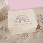 Erinnerungsbox "Rosa Regenbogen" Aquarell
