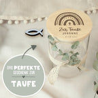 Vorratsglas zur Taufe personalisiert Gravur