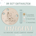 Geburtstagsteller „Dino“ personalisiert Gravur