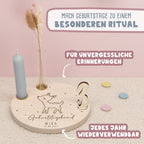 Geburtstagsteller „Reh“ personalisiert Gravur