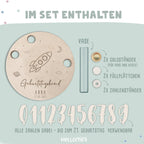 Geburtstagsteller „Rakete“ personalisiert Gravur