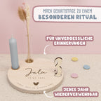 Geburtstagsteller „Herz“ personalisiert Gravur