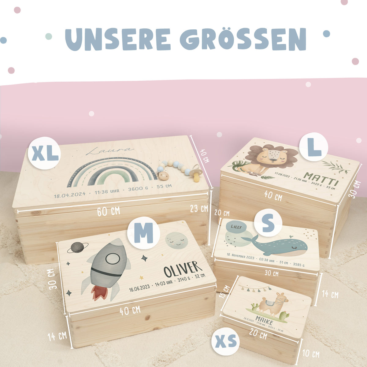 Erinnerungsbox "Hase" Aquarell